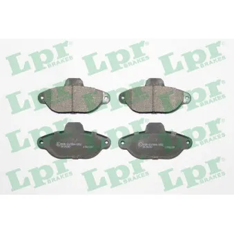 Jeu de 4 plaquettes de frein avant LPR 05P1191