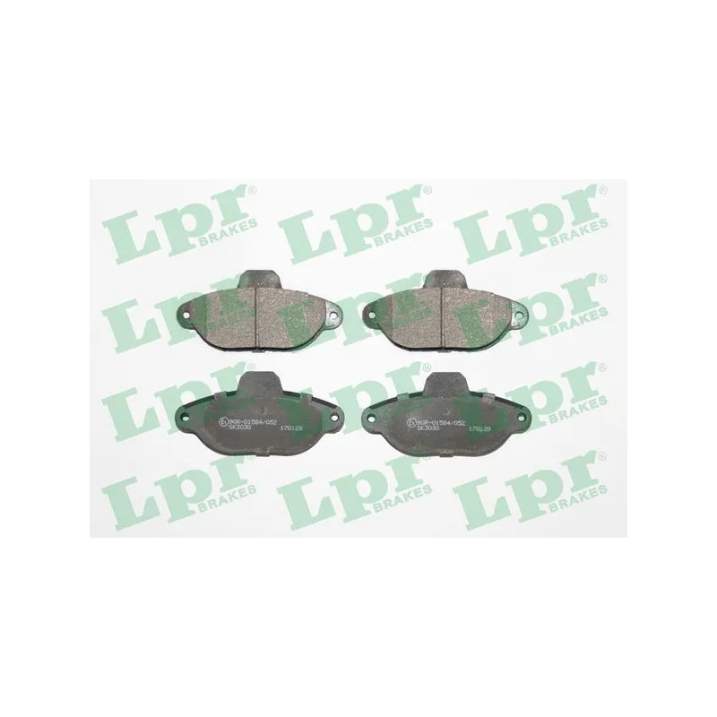 Jeu de 4 plaquettes de frein avant LPR 05P1191
