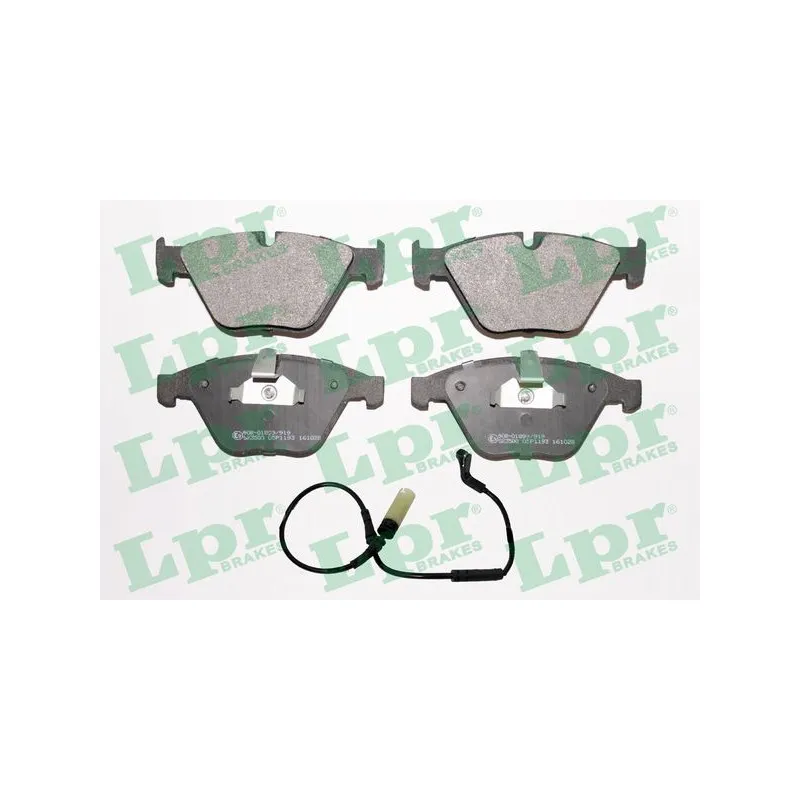 Jeu de 4 plaquettes de frein avant LPR 05P1193A