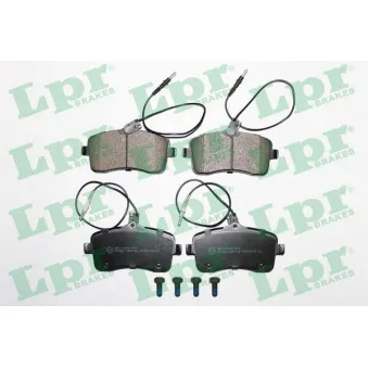 Jeu de 4 plaquettes de frein avant LPR 05P1196