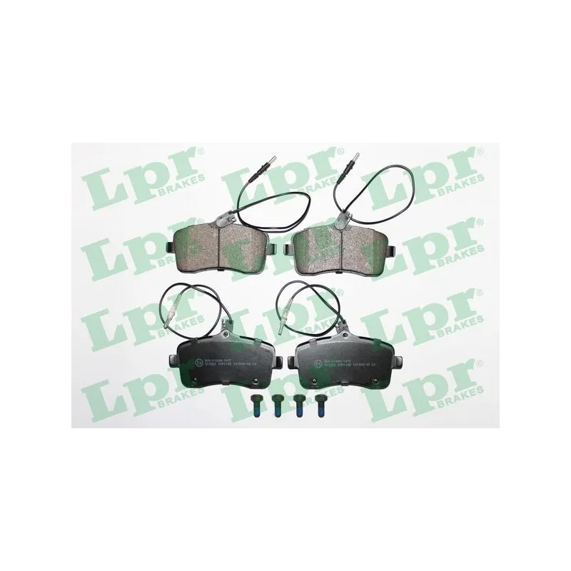 Jeu de 4 plaquettes de frein avant LPR 05P1196