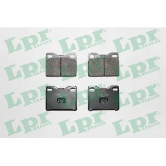 Jeu de 4 plaquettes de frein avant LPR 05P120