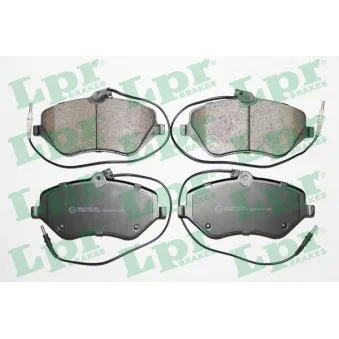 Jeu de 4 plaquettes de frein avant LPR 05P1202