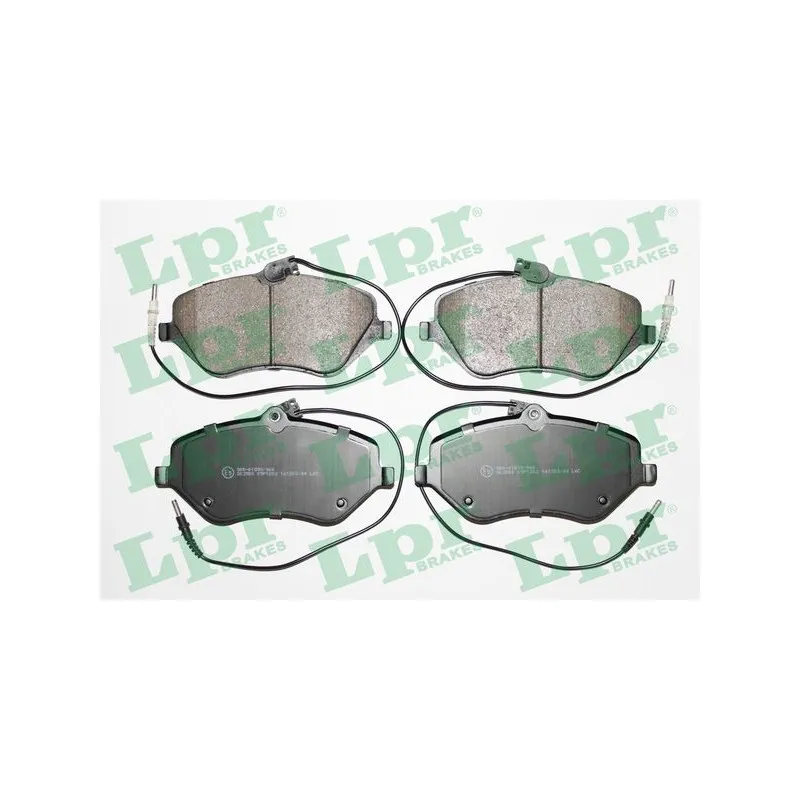 Jeu de 4 plaquettes de frein avant LPR 05P1202