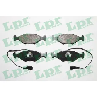 Jeu de 4 plaquettes de frein avant LPR 05P1203