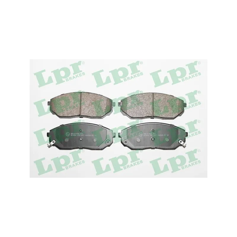 Jeu de 4 plaquettes de frein avant LPR 05P1207