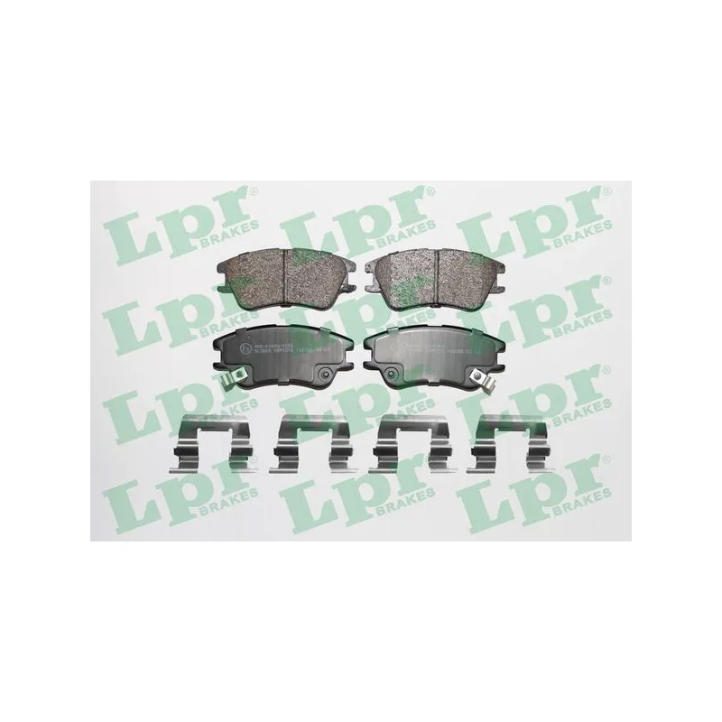 Jeu de 4 plaquettes de frein avant LPR 05P1212