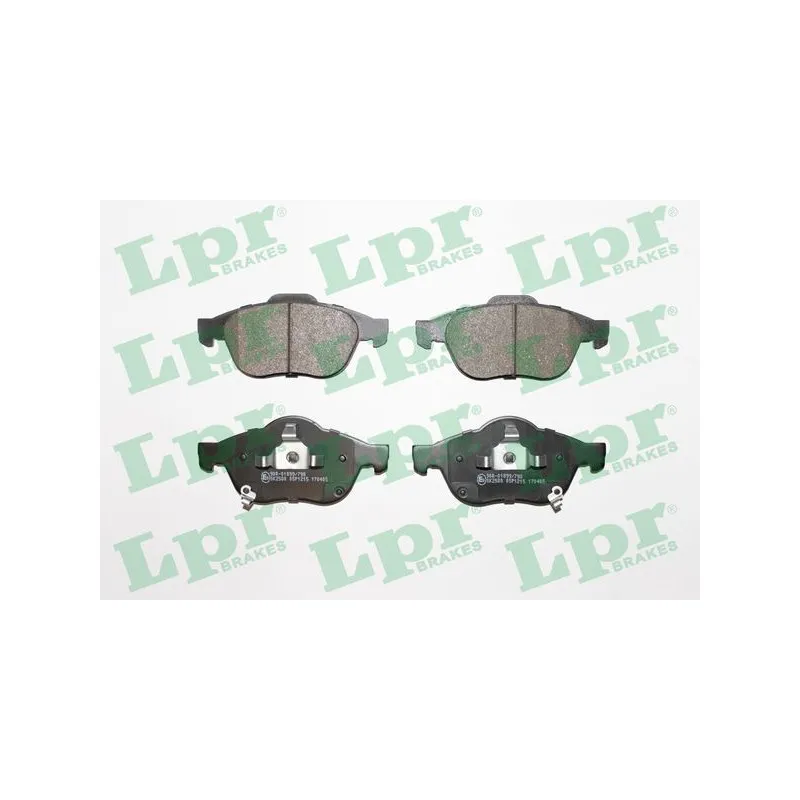 Jeu de 4 plaquettes de frein avant LPR 05P1215