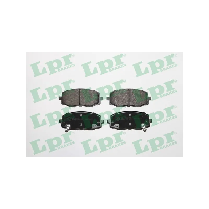 Jeu de 4 plaquettes de frein avant LPR 05P1220