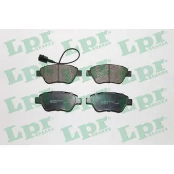 Jeu de 4 plaquettes de frein avant LPR 05P1225