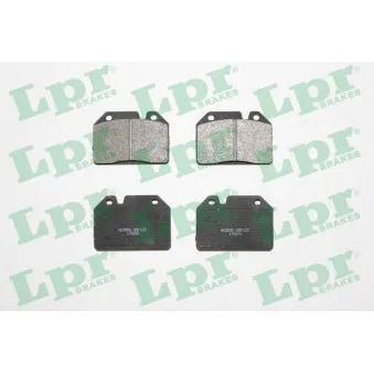 Jeu de 4 plaquettes de frein avant LPR 05P123
