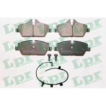 Jeu de 4 plaquettes de frein avant LPR 05P1241A
