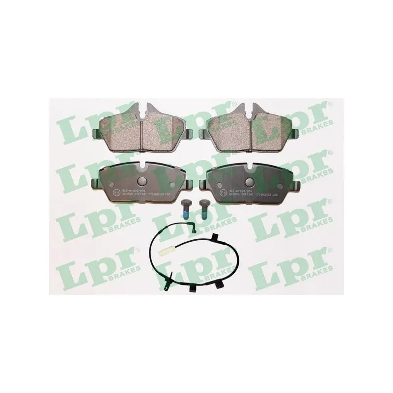 Jeu de 4 plaquettes de frein avant LPR 05P1241A