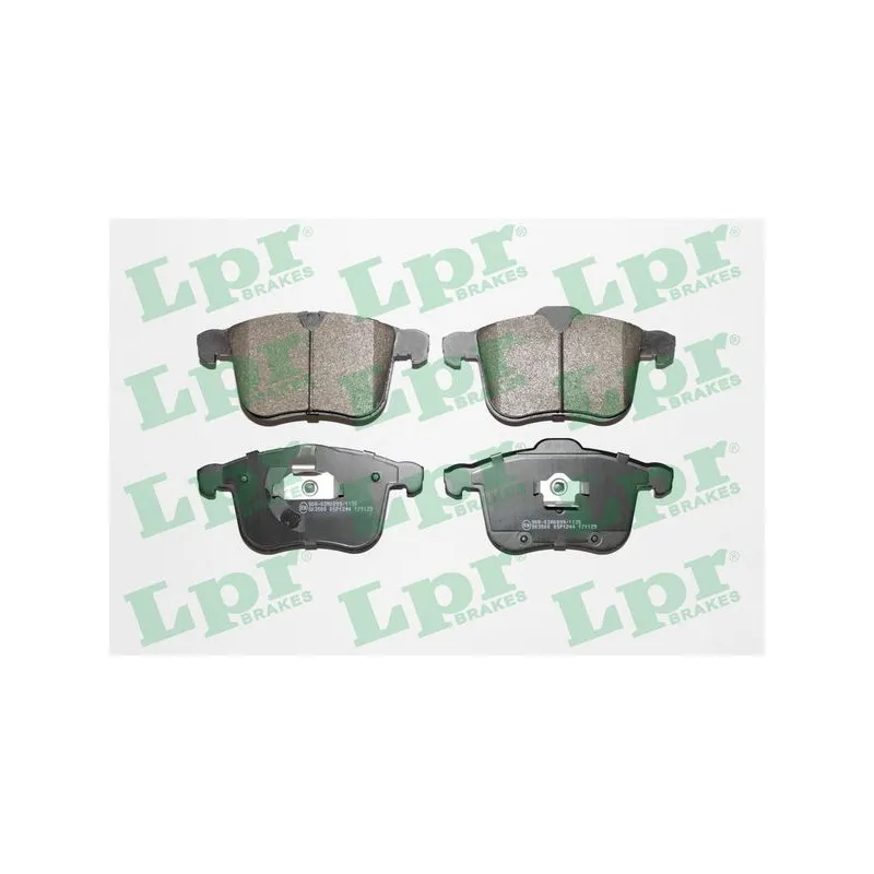 Jeu de 4 plaquettes de frein avant LPR 05P1244