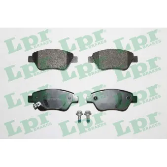 Jeu de 4 plaquettes de frein avant LPR 05P1247