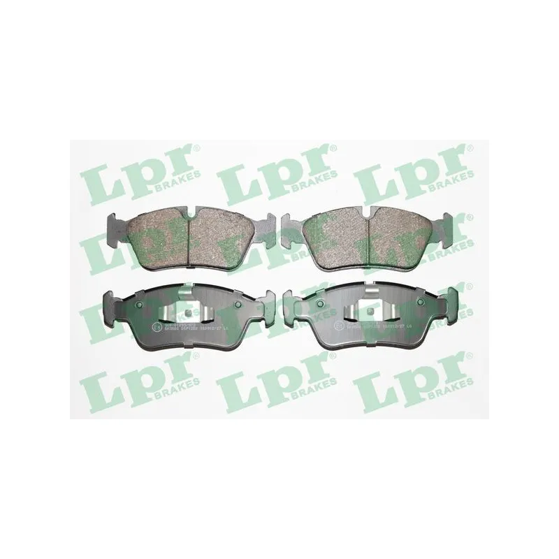 Jeu de 4 plaquettes de frein avant LPR 05P1250