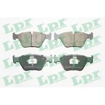 Jeu de 4 plaquettes de frein avant LPR 05P1251