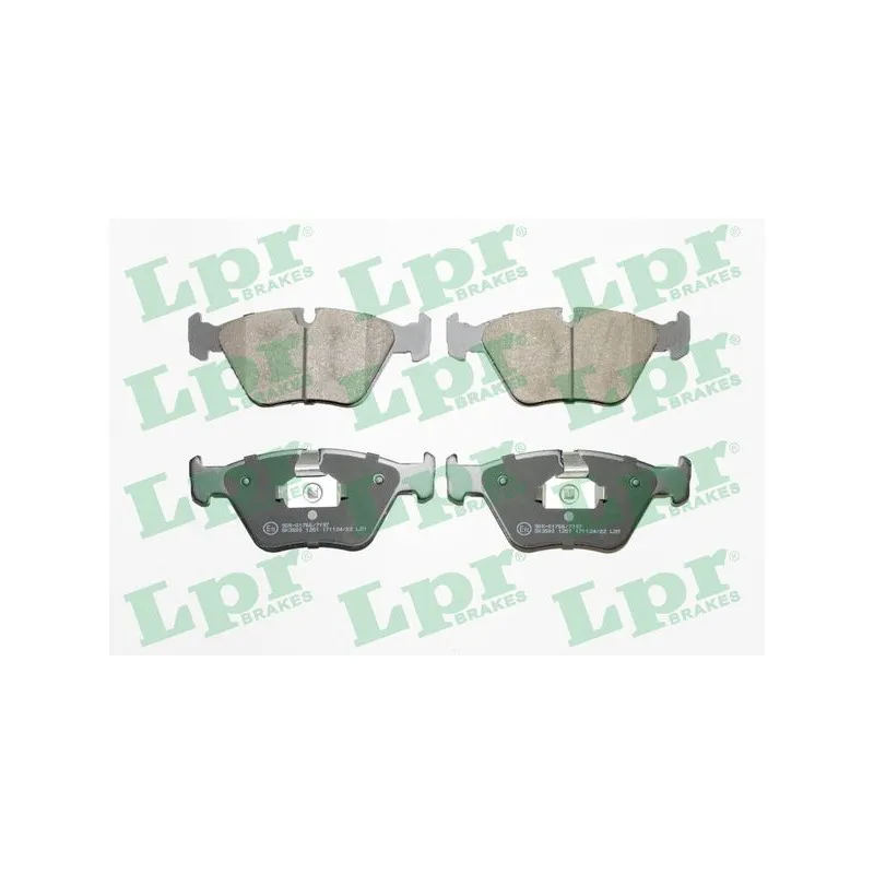 Jeu de 4 plaquettes de frein avant LPR 05P1251