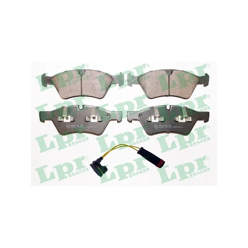 Jeu de 4 plaquettes de frein avant LPR 05P1253A