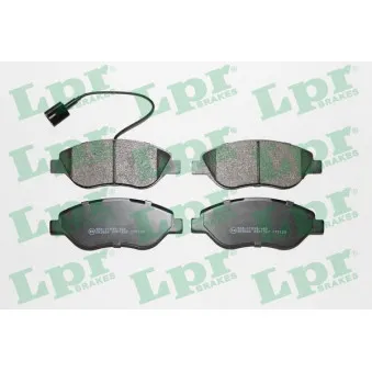 Jeu de 4 plaquettes de frein avant LPR 05P1267