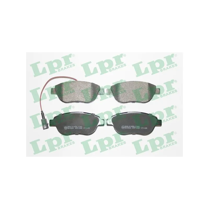 Jeu de 4 plaquettes de frein avant LPR 05P1268