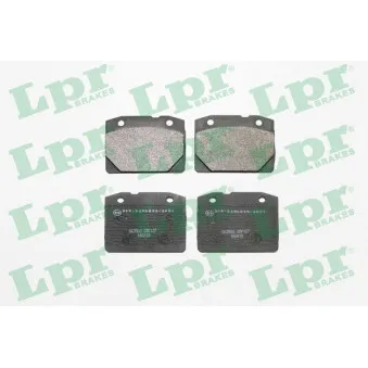 Jeu de 4 plaquettes de frein avant LPR 05P127