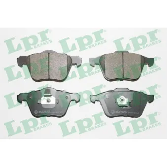 Jeu de 4 plaquettes de frein avant LPR 05P1286