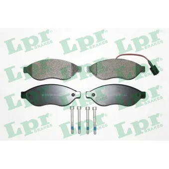 Jeu de 4 plaquettes de frein avant LPR 05P1287