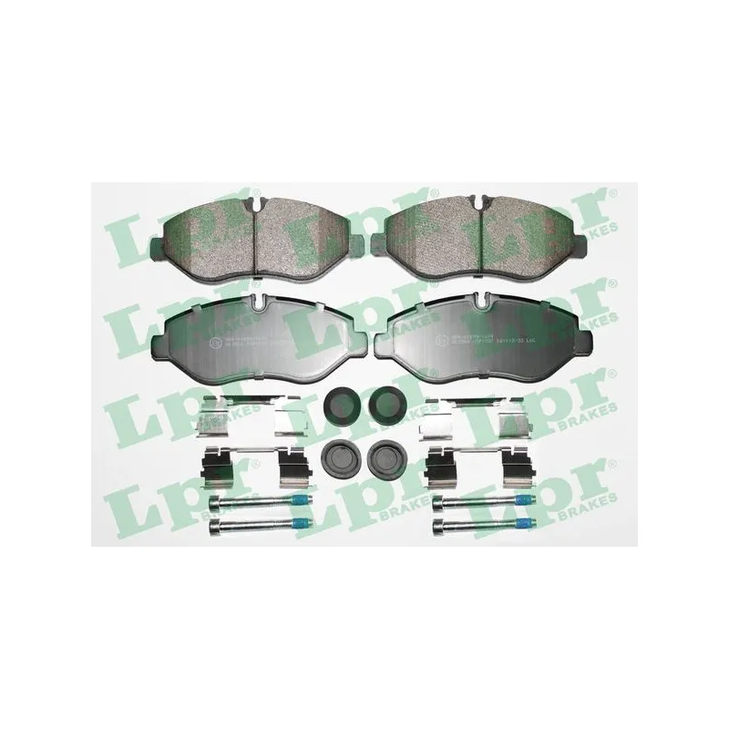 Jeu de 4 plaquettes de frein avant LPR 05P1297
