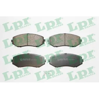 Jeu de 4 plaquettes de frein avant LPR 05P1318