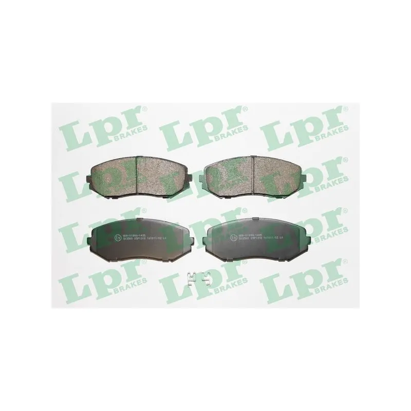 Jeu de 4 plaquettes de frein avant LPR 05P1318