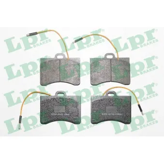 Jeu de 4 plaquettes de frein avant LPR 05P132