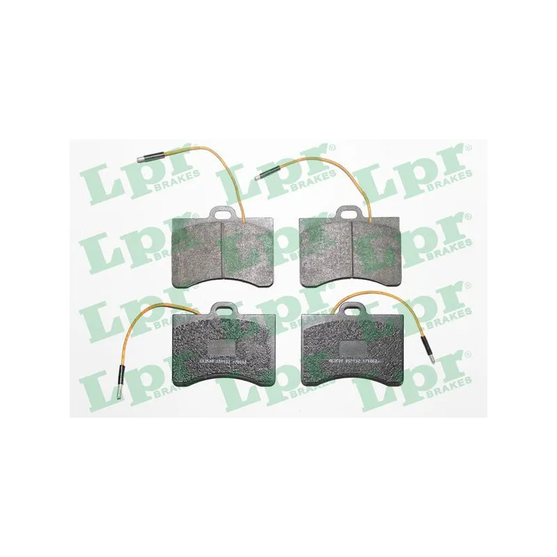 Jeu de 4 plaquettes de frein avant LPR 05P132