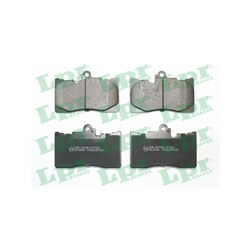 Jeu de 4 plaquettes de frein avant LPR 05P1331
