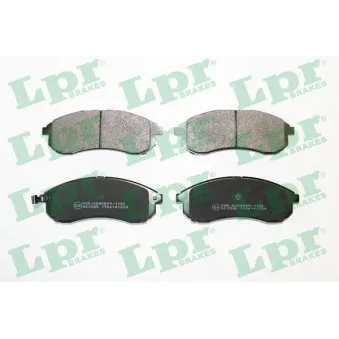 Jeu de 4 plaquettes de frein avant LPR 05P1334