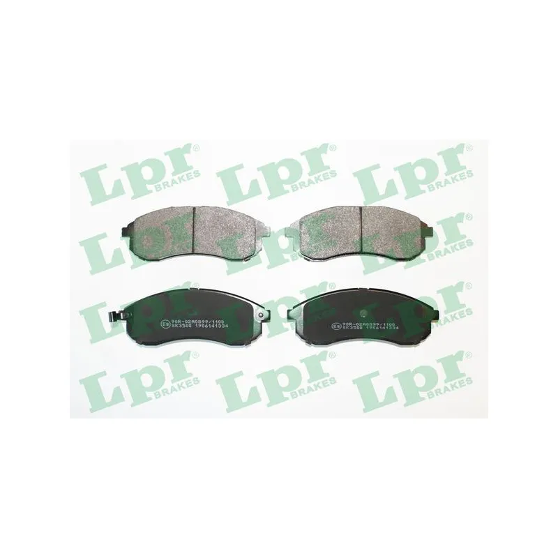 Jeu de 4 plaquettes de frein avant LPR 05P1334