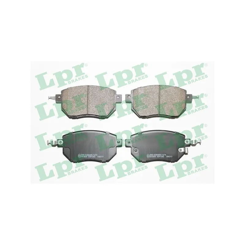 Jeu de 4 plaquettes de frein avant LPR 05P1342