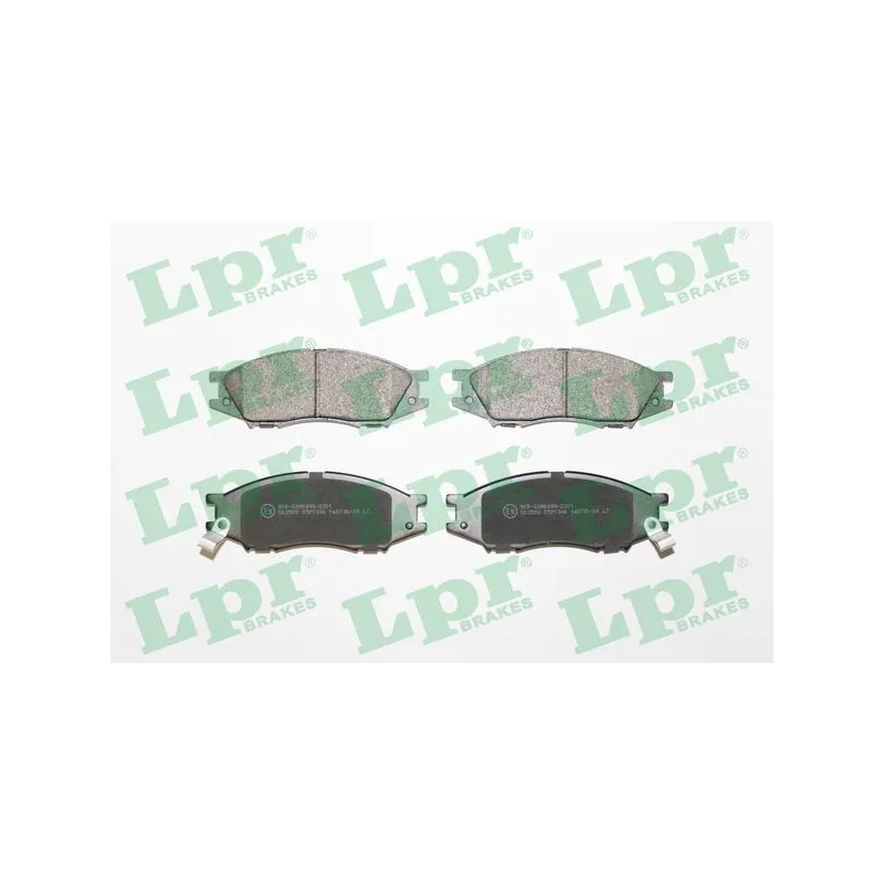 Jeu de 4 plaquettes de frein avant LPR 05P1346