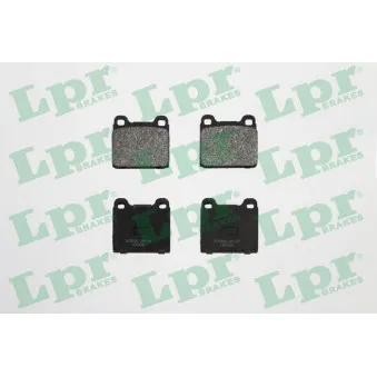 Jeu de 4 plaquettes de frein avant LPR 05P135