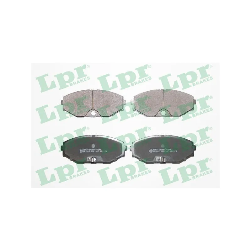 Jeu de 4 plaquettes de frein avant LPR 05P1357