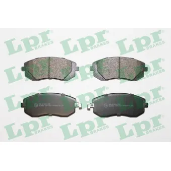 Jeu de 4 plaquettes de frein avant LPR 05P1363