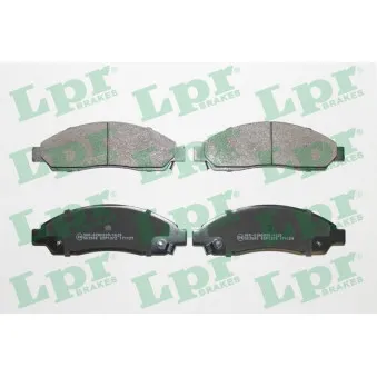 Jeu de 4 plaquettes de frein avant LPR 05P1372