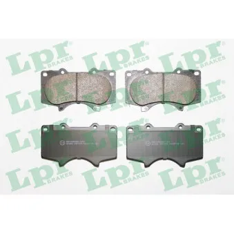 Jeu de 4 plaquettes de frein avant LPR 05P1379