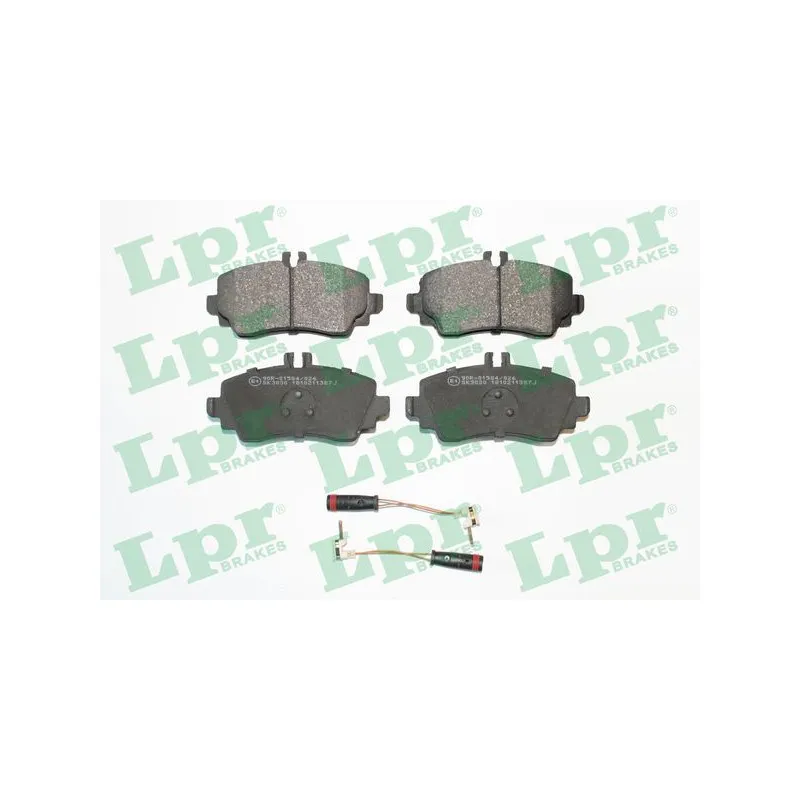 Jeu de 4 plaquettes de frein avant LPR 05P1387