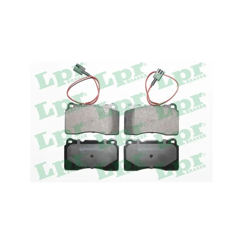 Jeu de 4 plaquettes de frein avant LPR 05P1393