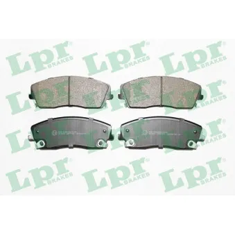 Jeu de 4 plaquettes de frein avant LPR 05P1399