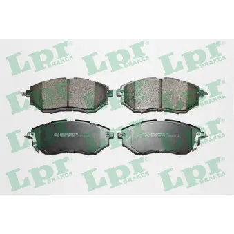 Jeu de 4 plaquettes de frein avant LPR 05P1402