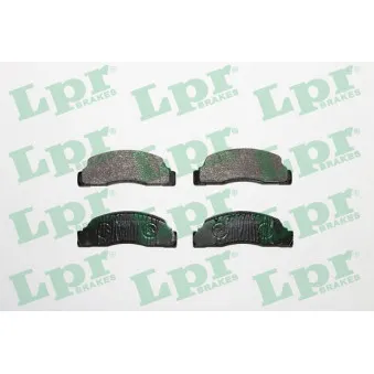 Jeu de 4 plaquettes de frein avant LPR 05P142