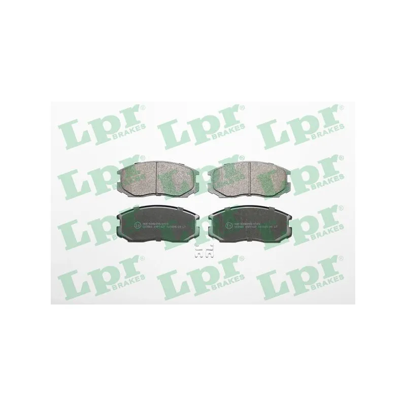 Jeu de 4 plaquettes de frein avant LPR 05P1427