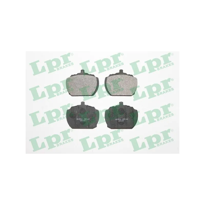 Jeu de 4 plaquettes de frein avant LPR 05P143